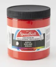 004626 Acrylic Screen Printing Ink, 8 Fl. Oz., Medium Red