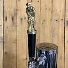 Cricket Beer Tap Handle For Kegerator Vtg Gold Metal Trophy Batter