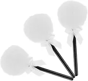 [Minkissy] Loose Powder Makeup Puff Set Soft Body Powder Puff with Lollipop Shape Round Fluffy Makeup Sponge for Women