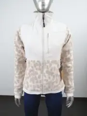 NWT Womens The North Face Denali 2 Fleece FZ Full Zip Jacket Grey Leopard Print