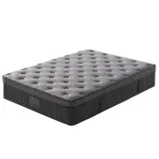 KINGSTON SLUMBER Premium Luxury 34cm Double Mattress, Medium-Firm, Natural Latex Layer, Euro Top, 7-Zone Pocket Spring