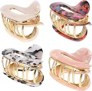 FRCOLOR 4 Pcs Headgear Gripper Hair Claw Clips Elegant Hairpin Claw Clamp Acetate Hair Claw Clip Hair Clip Snake Themed Hair Claw Hair Style Claw Clips Claw Clip for Hair Acetate Sheet