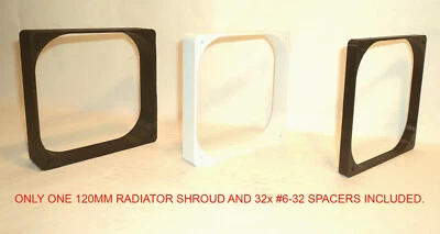 120mm 240mm 360mm AIO Radiator Shroud Computer Fan PC Case Mod Custom Airflow