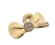 H32 Girls Smiley Knitted Butterfly Clip Hairpin Accessories Headwear Styling Tools for Decorative Party Wedding