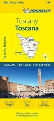 Toscana - Michelin Local Map 358: Map by Michelin [Sheet map, folded]