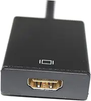 QUMIIRITY Vga to Adapter Converter with Audio Cable Support USB Powered Compact Design for PC Laptop Tv Projector and HDTV Black