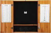 Viper Metropolitan Solid Wood Sisal/Bristle Steel Tip Dartboard Cabinet