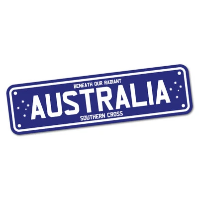 Australia Plate Sticker Aussie Car Flag 4x4 Funny Ute #5426EN