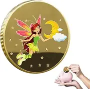 Tooth Fairy Golden Coin - Creative and Fun Lost Teeth Reward Commemorative Coin | Can Encourage Children to Brush Their