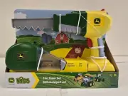 John Deere Kids 2-in-1 Power Tools Set with Toy Saw and Toy Vacuum LP86294