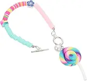 [Ipetboom] Candy Jewelry Bracelet Polymer Clay Bead Bracelet for Women Girls Summer Teen