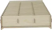 CONGARTENO Simple Stylish Wooden Mobile Phone Storage Box Multi-Grid Phone Organizer for Classroom Meeting Room and Desk