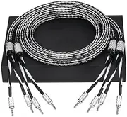 A Pair of HiFi Speaker Cables with Banana Plugs(3.5 m)
