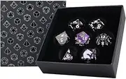 Let's Play Games Inscripted LPG Dice RPG Set, Dragon Purple