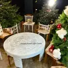 24" Selenite Stone Crystal Sunburst Center Tabletop Christmas Furniture Decors