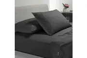 Heston 300 Thread Count Split King Sheet Set - Charcoal