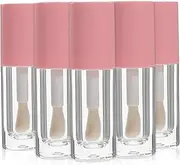 LALAFINA 6ml Empty Lip Gloss Containers 5pcs Lip Gloss Tube Wand Leakproof Chic Design