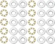 QANYEGN 10pcs Thrust Ball Bearing, Miniature Bearing Thrust Needle Roller Bearings, Flat Steel Bearings Set for Equipment Maintenance (F4-9M 4 * 9 * 4mm)