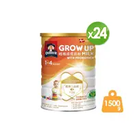 在飛比找momo購物網優惠-【QUAKER 桂格】三益菌成長奶粉 1500g*24罐(新