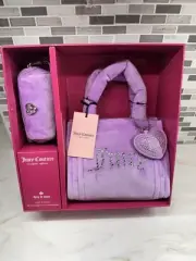 Juicy Couture Exclusive Mini Tote Big Spender 3 Piece Gift Box Set Violet Tulle