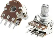 NEW LON0167 2Pcs B503 50K Ohm Adjustable 8mm Shaft PCB Mounted Linear Dual Potentiometer(2Pcs B503 50K Ohm einstellbar 8mm Welle PCB montiert Linear Dual Potentiometer