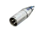 Neutrik NA2MPMM 3 pole XLR male RCA / phono plug