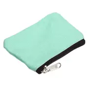 Coin Purse Pouch, Change Purses Small Organizer Bags Zipper 3" x 5" Light Green