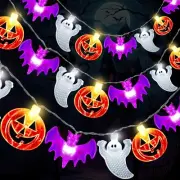 Outdoor 20 Ft Waterproof Halloween String Lights With Timer, 8 Modes