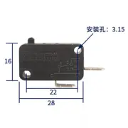 QTY:5pcs For KW7-0 125V 16A 3pins Air Fryer Oven Electric Cooker Micro Switch