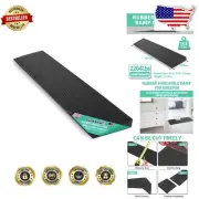 Adjustable 1.5" Rise Rubber Threshold Ramp for Wheelchairs - 2204 lbs Capacity