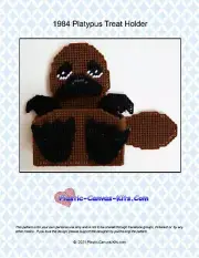Platypus Treat Holder- Plastic Canvas Pattern or Kit