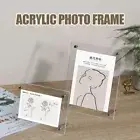 with Base Photo Frame Transparent Card Display Stand New Photocard Holder Home