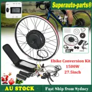 27.5" 1500W Electric Bicycle Motor Conversion Rear Wheel EBike w/LCD Meter NEW