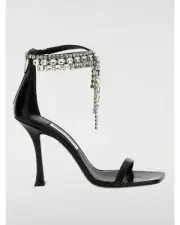 Jimmy Choo Verity Sandal Crystal Embellishments Women Black Heels