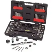 KD GearWrench 3887 75 Pc Tap & Die Set SAE & Metric Combo set with T ratchet hdl