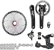 RAYWE 1x10 Speed MTB Derailleurs Shifter Groupset Bike Crankset 11-50T Cassette Flywheel 10 Speed Chain for MTB Mountain Bike