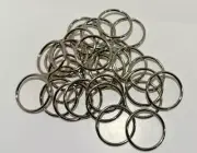150 Metal O-Rings Non-Welded for Straps Bags Belts DIY Silver