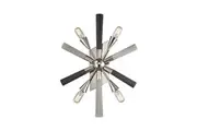 SPUTNIK Wall Light Interior Surface Mounted ESx4 Sea Anenome Dark & Light Grey with Polished Nickel