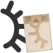 DIY Reusable Plastic STENCIL // A3 A4 A5 SLEEPY EYES // Scrapbooking - Decoupage