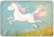 Unicorns Running Baby Bed Pad Highly Absorbent Baby Diaper Changing Pad Leakproof Quick Drying Toddler Bedding Products for Kids Adults Pets , 52" L x 34" W
