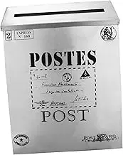 EXHUMKY 1pc Vintage Letter Box Durable Post Box for Home and Office Decor Stylish Photo Prop Newspaper Case Decor Easy to Install Glossy Finish