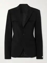 [Jean Paul Gaultier] Jean Paul Gaultier - Twill Blazer - Black - FR 40 FR 40 Black