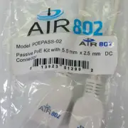 Lot 63 AIR802 POEPASS-02 PoE Injector Splitter 5.5mmx2.5mm DC Connector Adapter