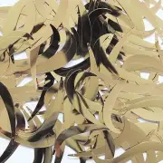 Gold Sequin Tusk Feather 55mm Metallic Embellishment Costume Craft