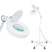 Height Adjustable Magnifying Lamp Stand Magnifier Beauty Salon Workshop Light