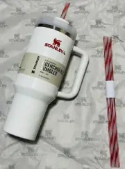 Stanley Mistletoe Twist Quencher Flowstate Tumbler 40 oz LIMITED EDITION SHIPS