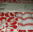 IKEA Hanging Kitchen Towel Red And White Set 100% Cotton