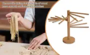 Collapsible Pasta Drying Rack Wooden Spaghetti Stand Dryer with 16 EmNsQ*