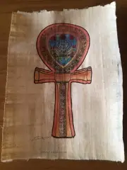 Genuine Egyptian PAPYRUS - ANKH - #503 - 33cm x 23cm