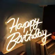 Happy Birthday Neon Sign With USB Plug, Happy Birthday Light Up happy birthday